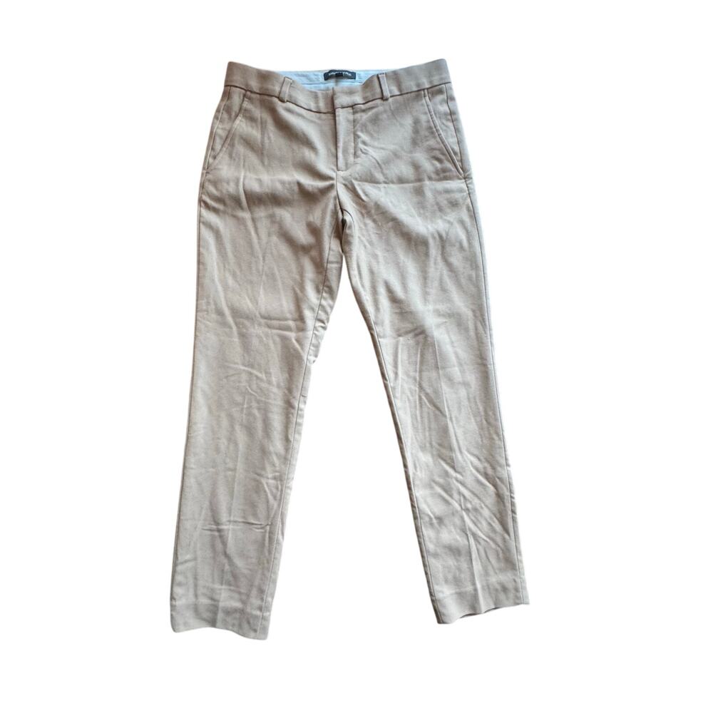 Banana Republic Nova Fides Italian 66%‎ wool straight leg dress pants tan 4